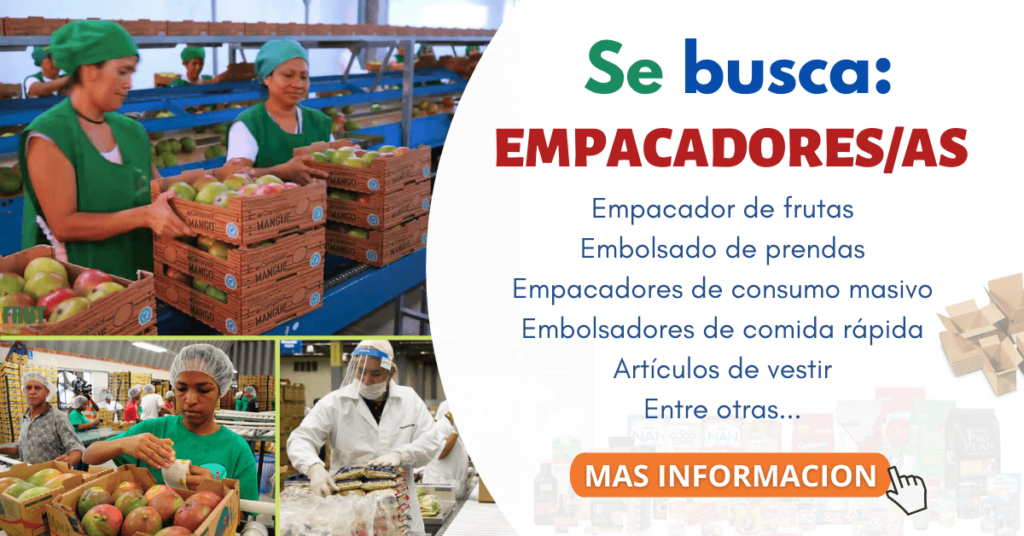 + DE 250 VACANTES PARA EMPACADO DE PRODUCTOS | POSTULA YA