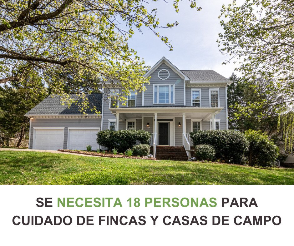 SE NECESITA PERSONAS PARA CUIDAR CASAS , FINCAS , DEPARTAMENTOS |