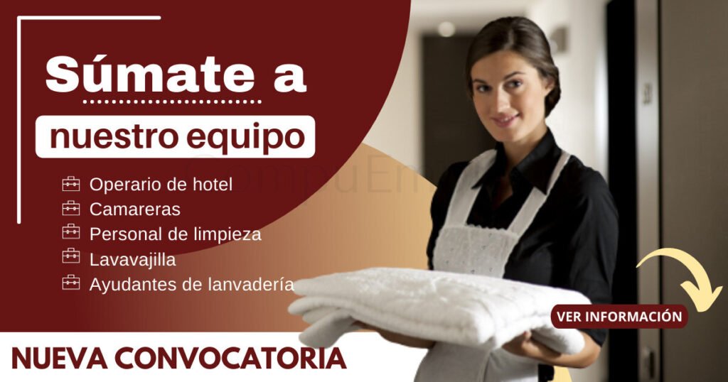 HOTELERÍA - ABRE NUEVA CONVOCATORIA /postula ya/