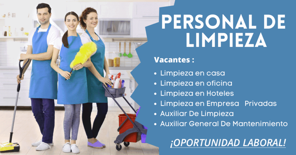 NECESITAN 18 OPERARIOS EN LIMPIEZA | POSTULA AHORA